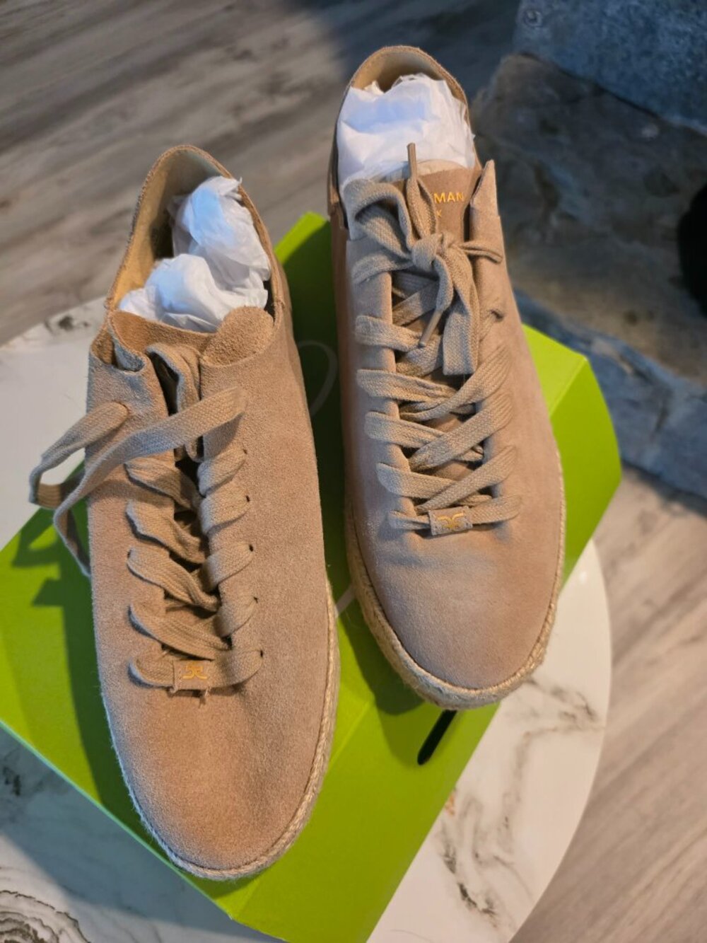 Sam Edelman Poppy Jute Suede Sneakers in Size 11 M - Brand New